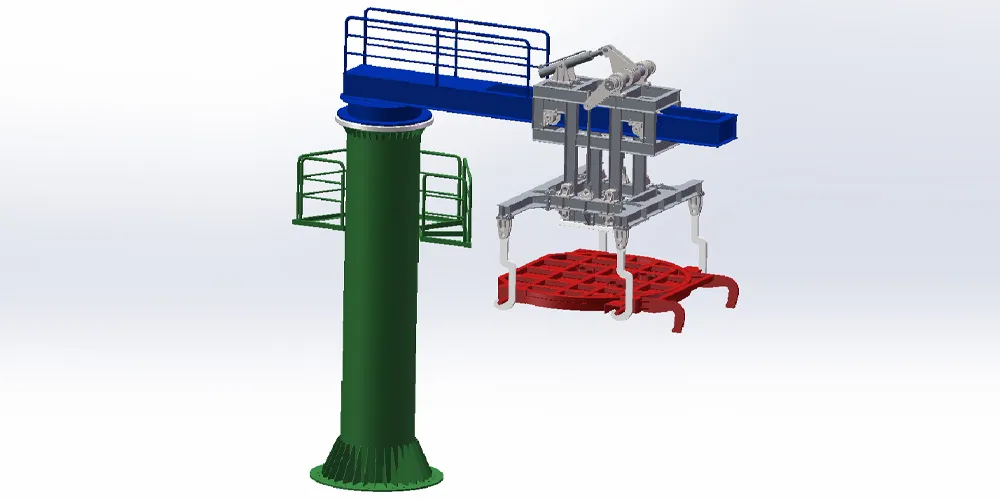 Консольный сталеразливочный ковш установка и снятие крышки устройство-xq1