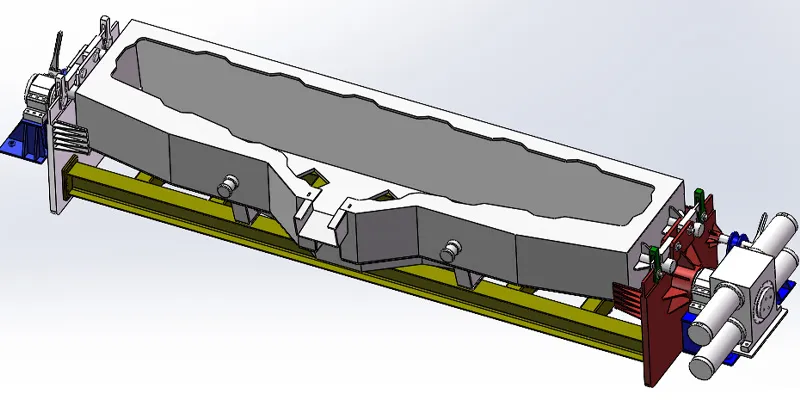 Реечный цилиндр передаточный промежуточный ковш опрокидывающее устройство-xq1